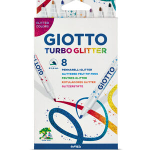 Μαρκαδόροι Glitter Giotto 8χρμ.