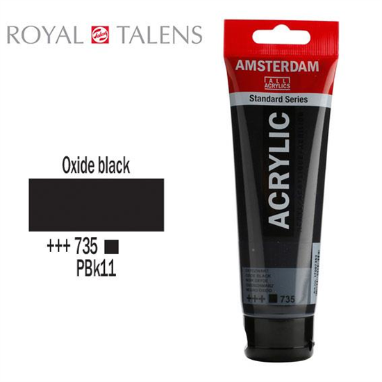 Ακρυλικό Talens Amsterdam 735 Oxide Black 120ml