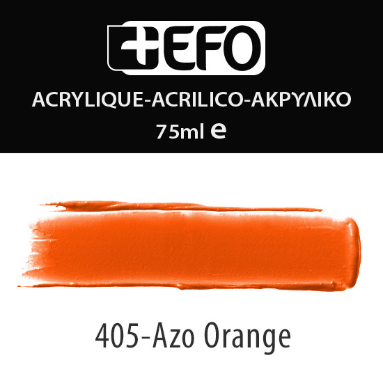 Ακρυλικό +Efo 405 Orange Azo 75ml