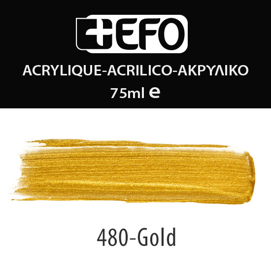 Ακρυλικό +Efo Gold 75ml