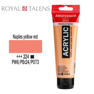 Aκρυλικό Talens Amsterdam 224 Naples Yellow Red 120ml