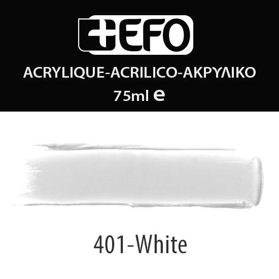 Ακρυλικό +Efo 401 White 75ml