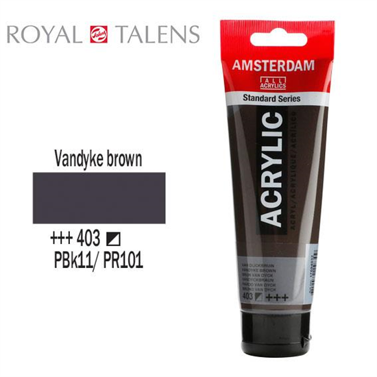 Ακρυλικό Talens Amsterdam 403 Vandyke Brown 120ml