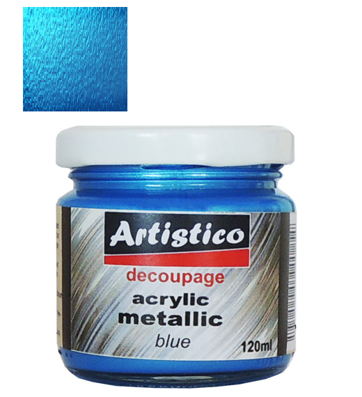 Ακρυλικό Μεταλλικό Χρώμα Μπλε 120ml